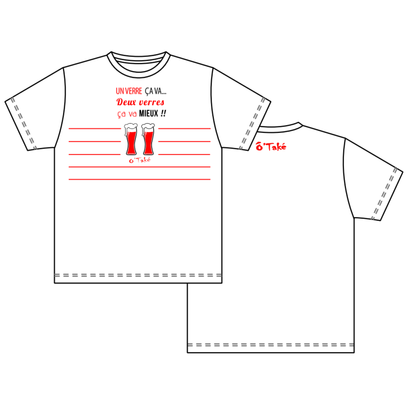T-SHIRT "UN VERRE CA VA, 2 VERRES..."