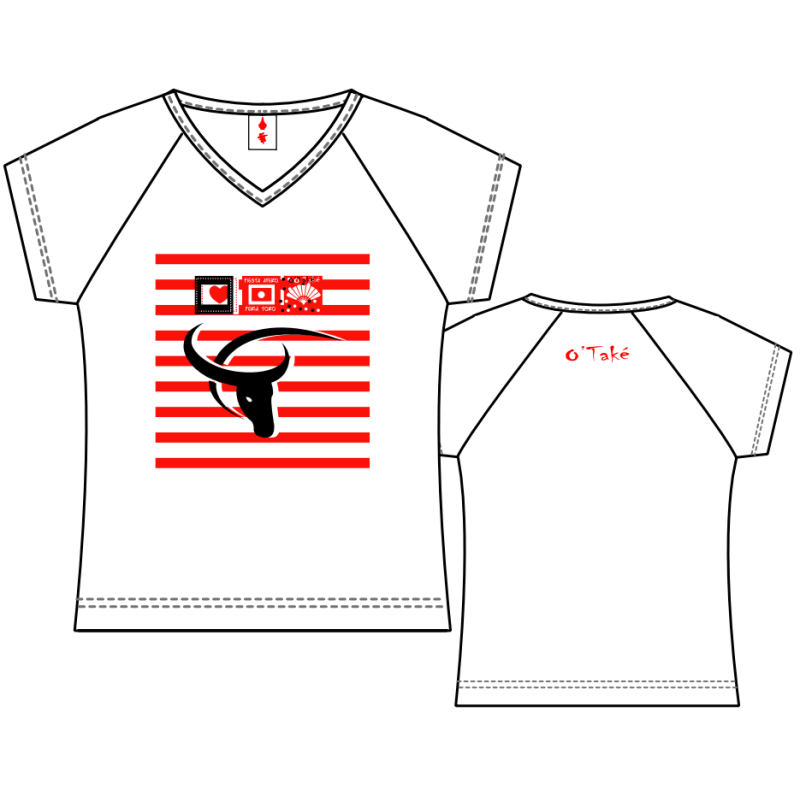 T-SHIRT FEMME CARRÉ RAYURES