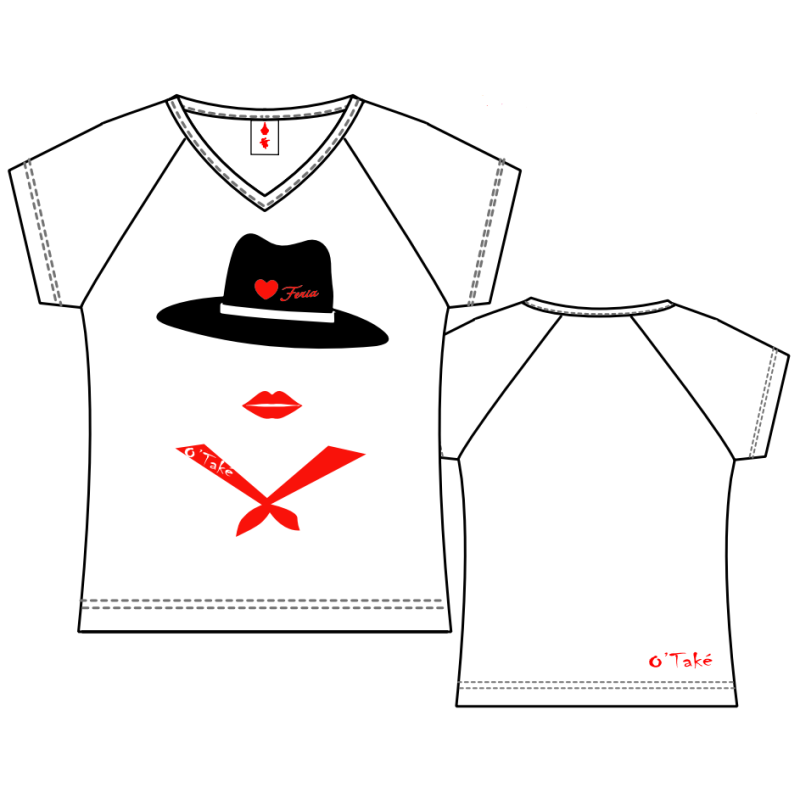 T-SHIRT FEMME CHAPEAU PAILLETTES