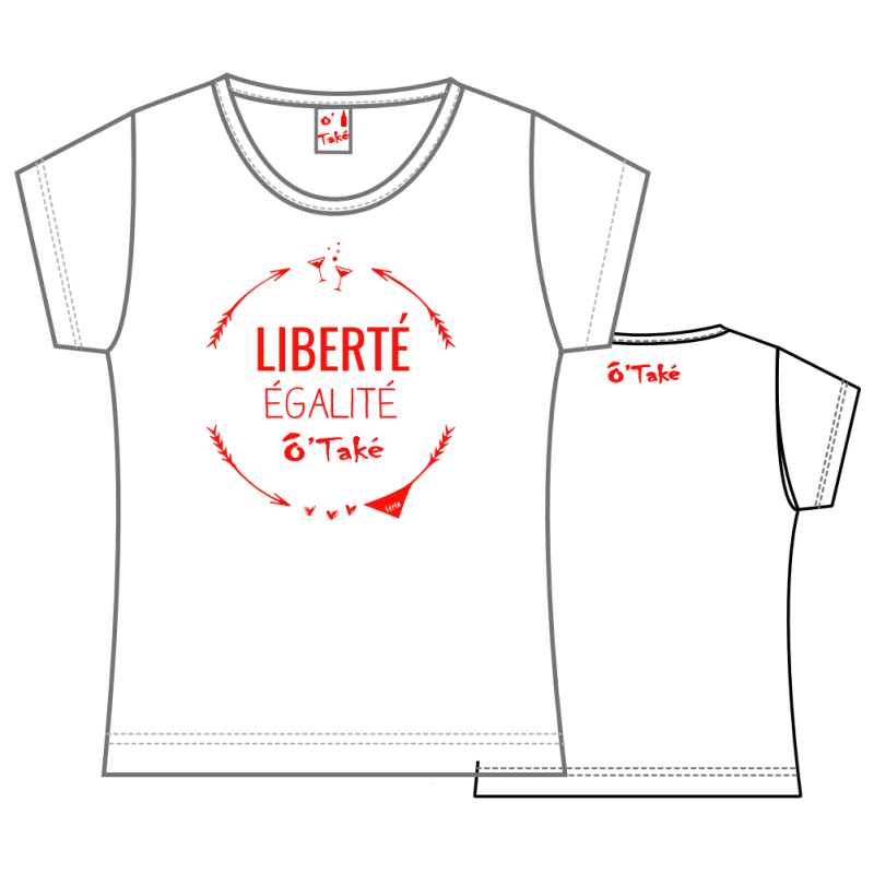 T-SHIRT FEMME LIBERTE EGALITE