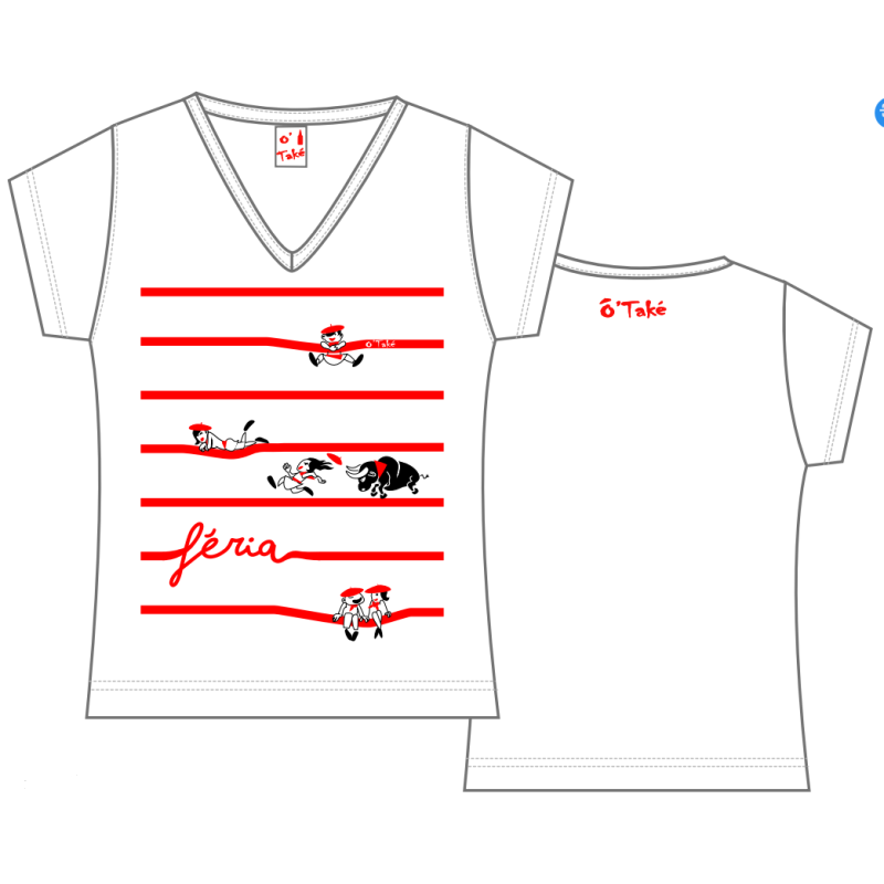 T-SHIRT FEMME MARINIERE FESTAYRES