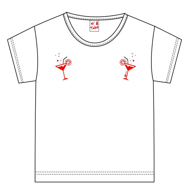 T-SHIRT FEMME COCKTAILS