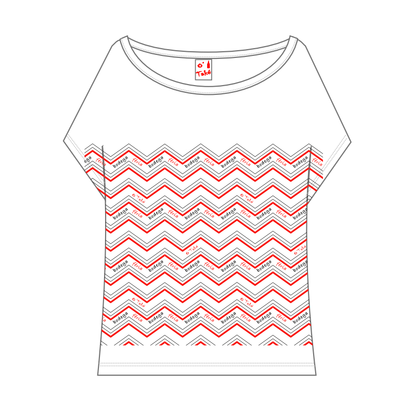 T-SHIRT KIMONO "CHEVRON"