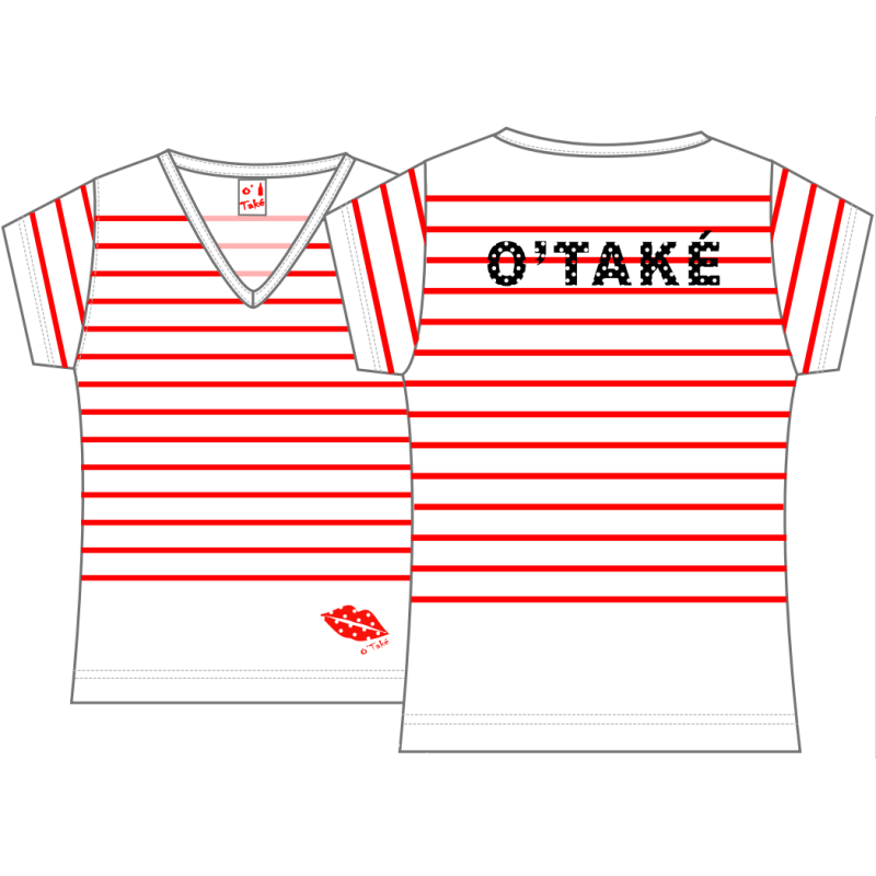 T-SHIRT "RAYÉ O'TAKE"