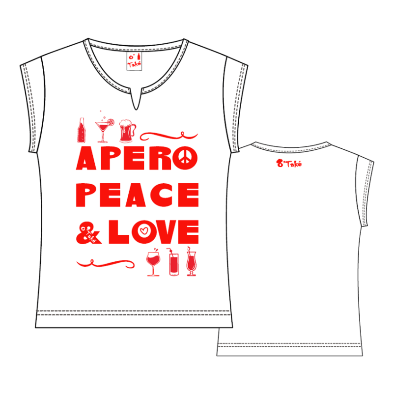 T-SHIRT FEMME PEACE & LOVE