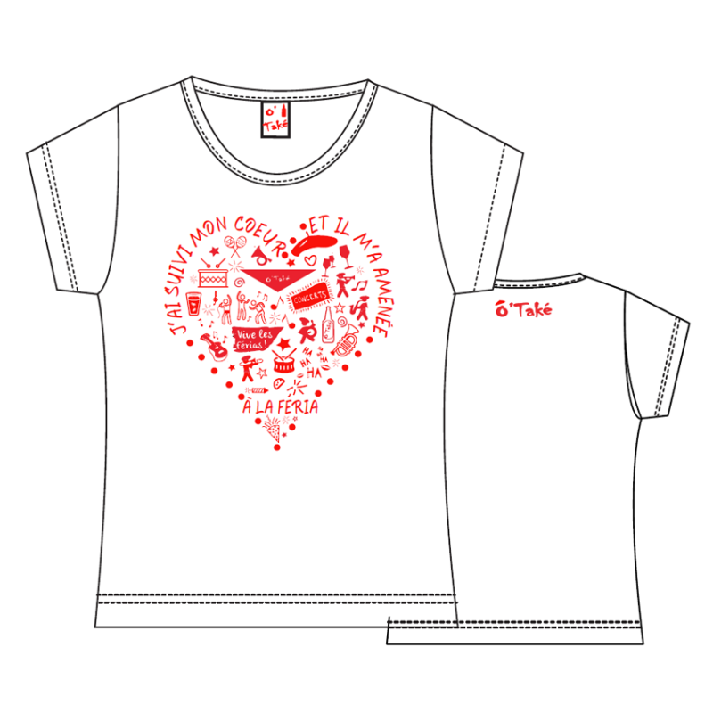 T-SHIRT FEMME COEUR