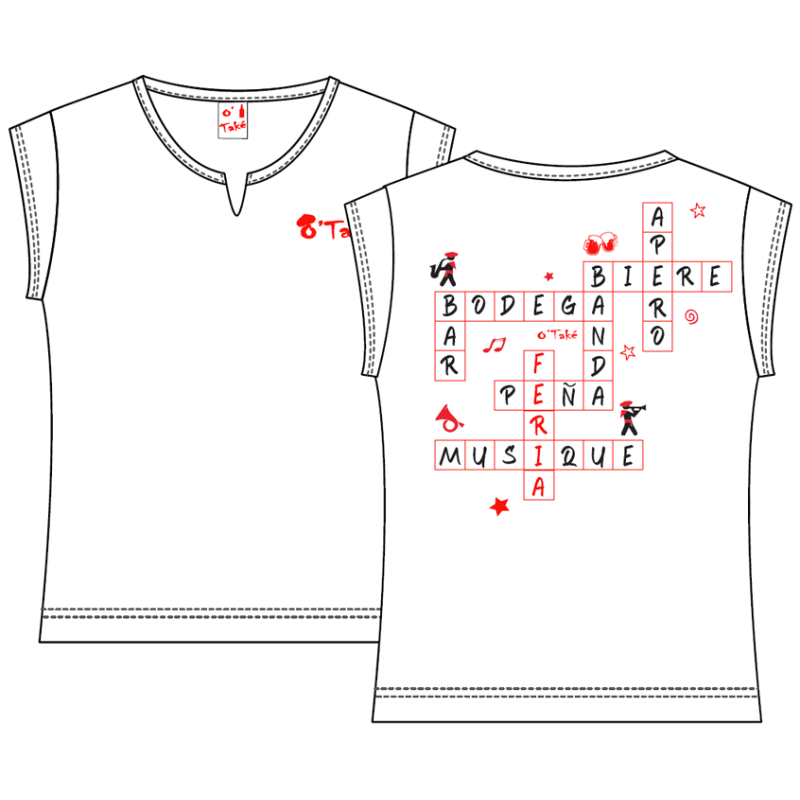 T-SHIRT FEMME MOTS CROISÉS