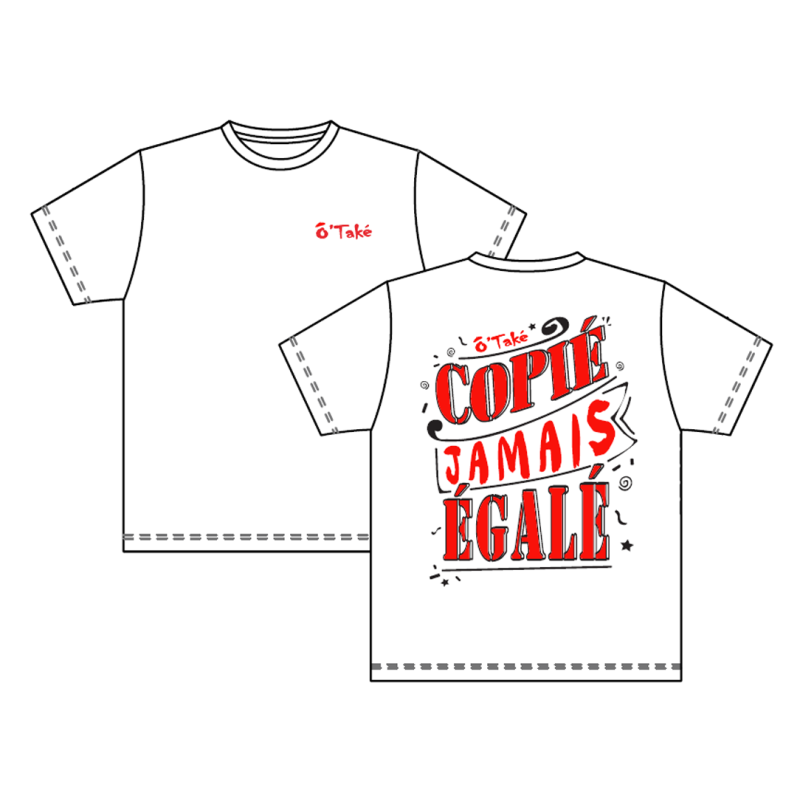 T-SHIRT "COPIÉ JAMAIS ÉGALÉ"