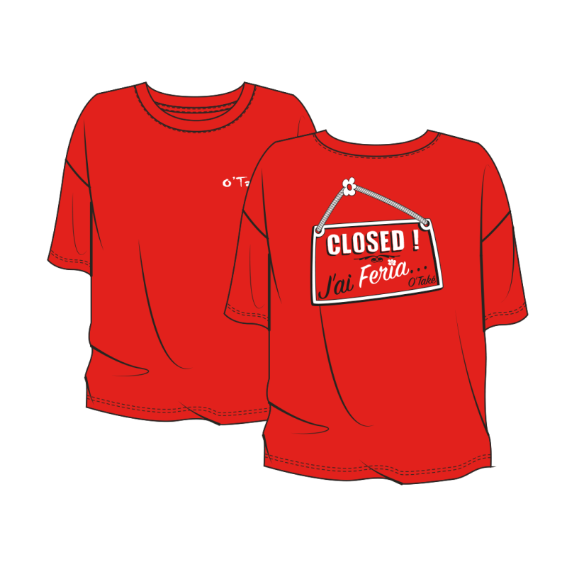T-SHIRT FEMME CLOSED FOR FERIA