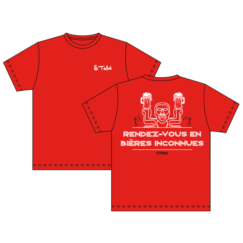 T-SHIRT HOMME RDV BIERES INCONNUES