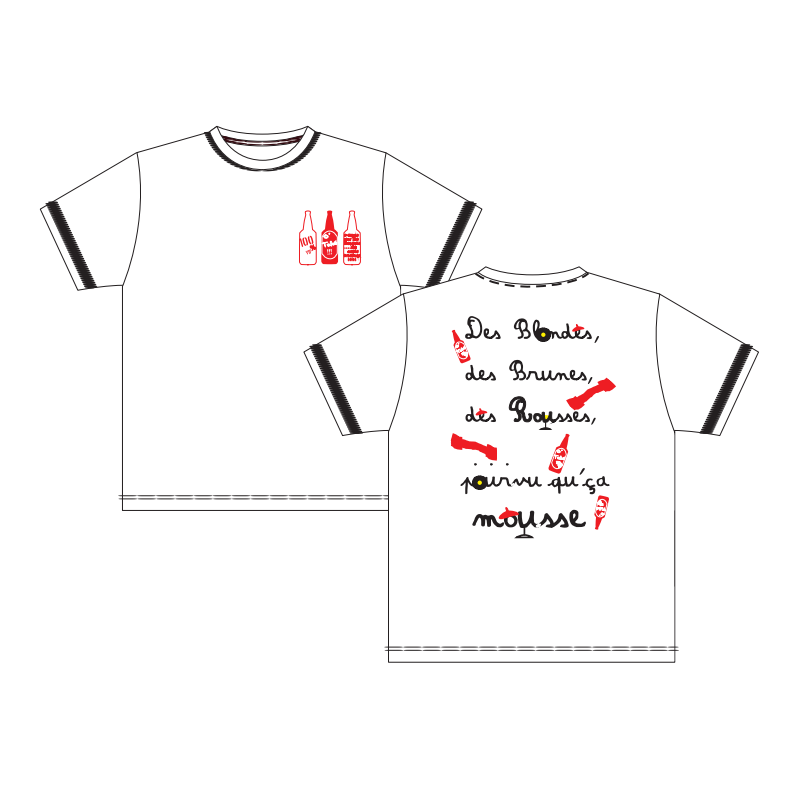 T-SHIRT "BLONDES,BRUNES"